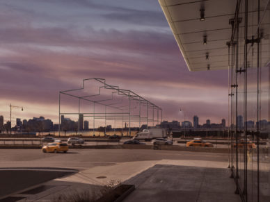 David Hammons: the latest New York monument is an extraordinary ghostly structure stretching over the Hudson