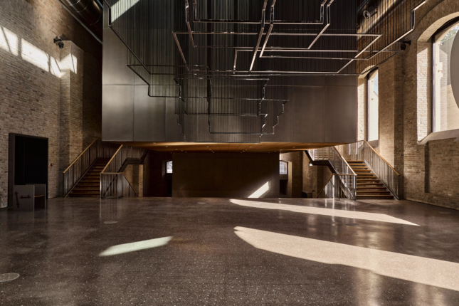 Centre for Contemporary Arts Tashkent (CCA Tashkent). View of the Diesel station exhibition space. Courtesy of the Uzbekistan Art and Culture Development Foundation (ACDF) and Andrey Arakelyan