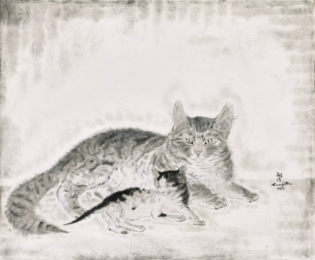 Foujita Chatte et chaton_1